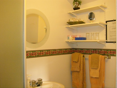 Toutes nos salles de bain vous offrent un sechoir a cheveux, un fer a friser, une douillette supplémentaire, serviettes, savon etc. 